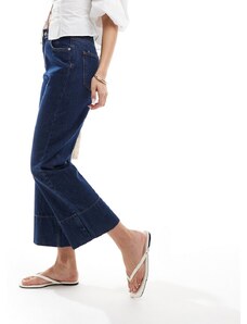 ASOS DESIGN - Jeans corti blu indaco