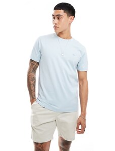 Abercrombie & Fitch - Icon - T-shirt vestibilità classica azzurra con logo in rilievo-Blu