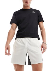 The North Face - Training - Pantaloncini bianchi con logo-Bianco