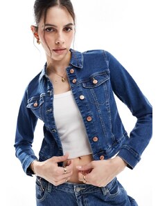 Vero Moda - Giacca di jeans slim blu medio