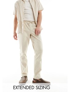 ASOS DESIGN - Pantaloni slim beige-Neutro