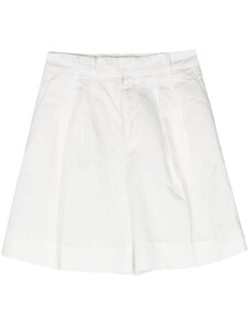 BRIGLIA Shorts bermuda Isabelle bianchi misto lino