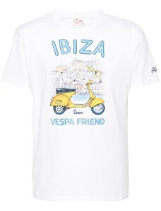 MC2 SAINT BARTH T-shirt bianca "Ibiza Vespa friends"
