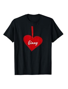 Gift Name Ginny Heart shirt Cuore Ginny - I Love Ginny regalo personalizzato Maglietta