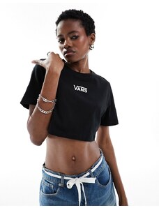 Vans - Flying V - T-shirt taglio corto girocollo nera-Nero