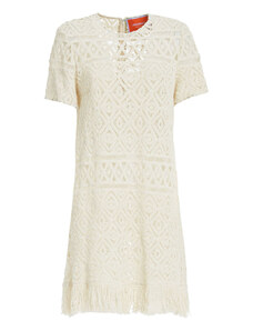 La DoubleJ Dresses gend - Lacey Mini Swing Dress Plaza Cream L 100% Cotton