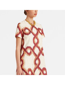 La DoubleJ Dresses gend - Mini Swing Dress Tackle Burgundy L 62%Viscose 38%Cotton
