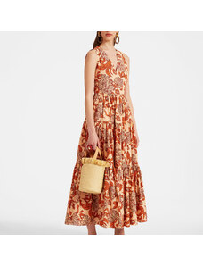 La DoubleJ Dresses gend - Sleeveless Big Dress V-Neck Reef Pale Pink L 100% Cotton