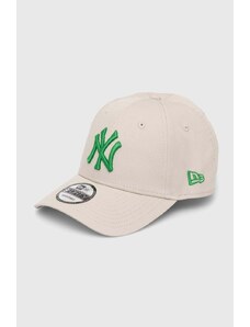 New Era berretto da baseball in cotone 9FORTY NEW YORK YANKEES colore beige con applicazione 60503376