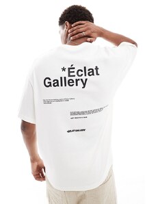 Pull&Bear - Gallery - T-shirt bianca con stampa sul retro-Bianco
