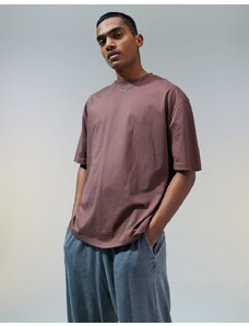 ASOS DESIGN - T-shirt oversize marrone scuro