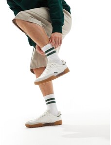 Pull&Bear - Sneakers bianche con suola in gomma-Nero