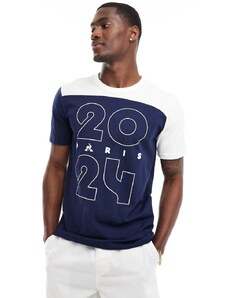Le Coq Sportif - Paris 2024 - T-shirt blu notte-Blu navy