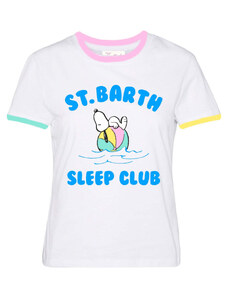 Mc2 Saint Barth T-shirt Saint Barth in Cotone con Stampa Snoopy Sleep Club