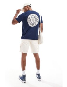 Levi's - T-shirt vestibilità classica blu navy con logo a icona