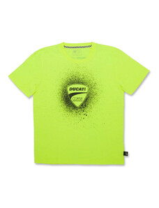 T-shirt da bambino giallo fluo con logo Ducati Corse