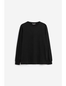 Auralee T-Shirt in cotone nero