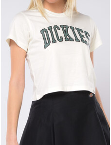t Shirt da donna Dickies cropped con maxi logo
