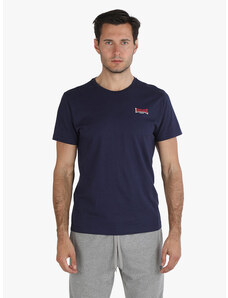 Lonsdale T-shirt Girocollo Da Uomo In Cotone Manica Corta Blu Taglia Xl