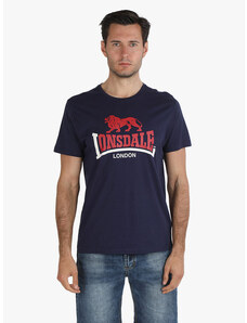 Lonsdale T-shirt Uomo In Cotone Con Stampa Manica Corta Blu Taglia Xl