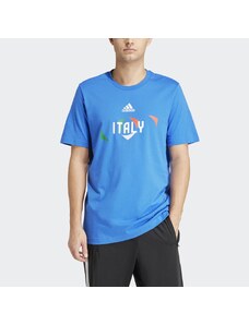 ADIDAS - T-shirt Italy UEFA EURO24 - Colore: Blu,Taglia: S