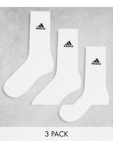adidas performance adidas - Training - Confezione da 3 paia di calzini bianchi-Bianco