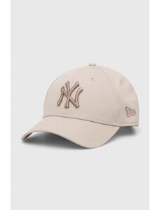 New Era berretto da baseball in cotone 9FORTY NEW YORK YANKEES colore beige con applicazione 60503377