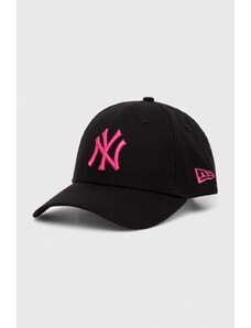 New Era berretto da baseball in cotone 9FORTY NEW YORK YANKEES colore nero con applicazione 60503372