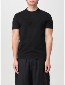 T-shirt Emporio Armani in cotone con logo jacquard