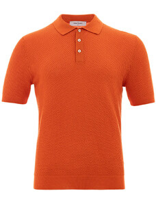 Polo Lavorazione Knitwear in Arancione Gran Sasso 50 Arancione 2000000018492