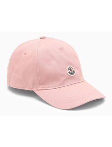 Moncler Cappello da baseball rosa con logo