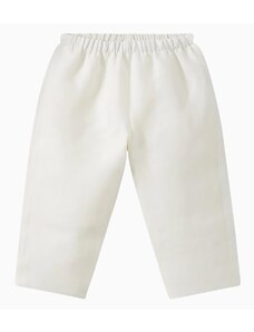 Bonpoint Pantalone Dandy bianco latte in lino