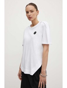 MMC STUDIO t-shirt in cotone donna colore bianco PIN.TSHIRT
