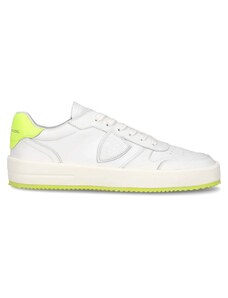 PHILIPPE MODEL Sneakers Nice bianche/lime