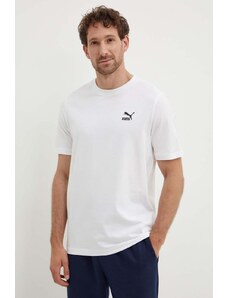 Puma t-shirt in cotone uomo colore bianco con applicazione 625414
