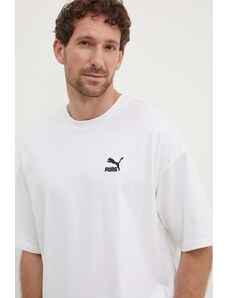 Puma t-shirt in cotone BETTER CLASSICS uomo colore bianco con applicazione 586668