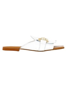 KATE MARIANI - Sandalo con morsetto e frange - Colore: Bianco,Taglia: 38