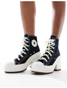 Converse - Chuck Taylor '70 Deluxe - Stivali stile sneakers con tacco neri-Nero