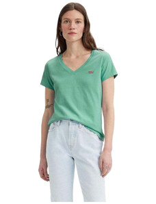 Levi's T-shirt verde scollo a V 85341-0072