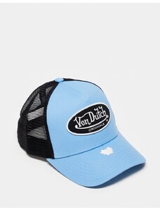 Von Dutch - Boston - Cappellino stile trucker blu e nero-Multicolore