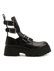 Alexander Mcqueen Rave Leather Boots