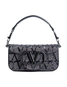 Valentino Garavani Sequined Toile Iconographe Bag