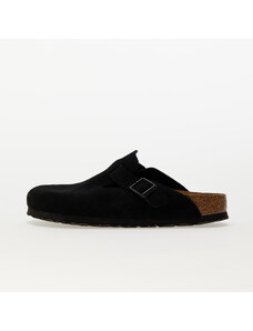 Birkenstock Boston Soft Footbed Velvet Leather Black