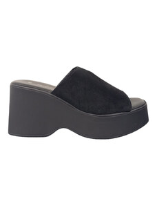 Alexander Wang Sandali slides con stampa Nero