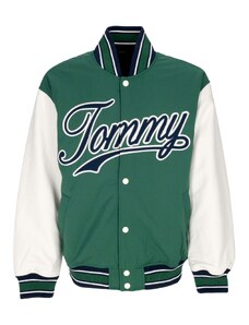 tommy-hilfiger Giubbotto College Uomo Letterman Jacket Ext Court Green/multi