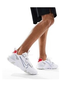 Nike - React Vision SC - Sneakers bianche e blu-Grigio
