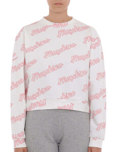 Moschino Felpa con logo Underbear Bianco. Donna Stileo