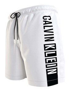 Calvin Klein Medium Drawstring Graphic - Classic White Bianco Boxer Da Mare Uomo