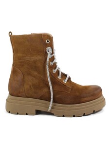 Stivaletti Donna Traforati Alla Caviglia - Pelle Sintetica, Tacco Comodo, Nero O Beige