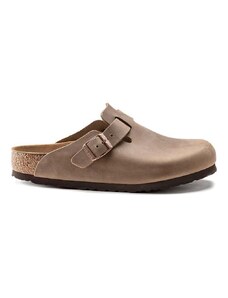 Birkenstock infradito in nubuck Boston colore marrone 960813